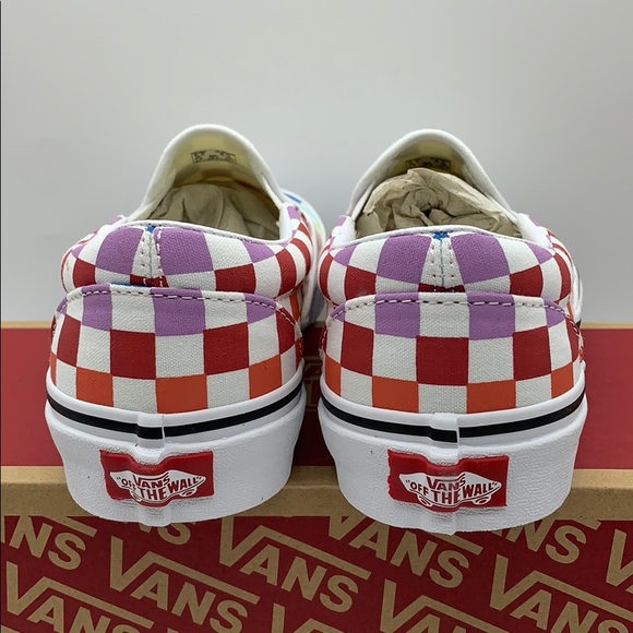 VANS CLASSIC SLIP ON CHECKERBOARD RAINBOW WMNS - Picture 6 of 16